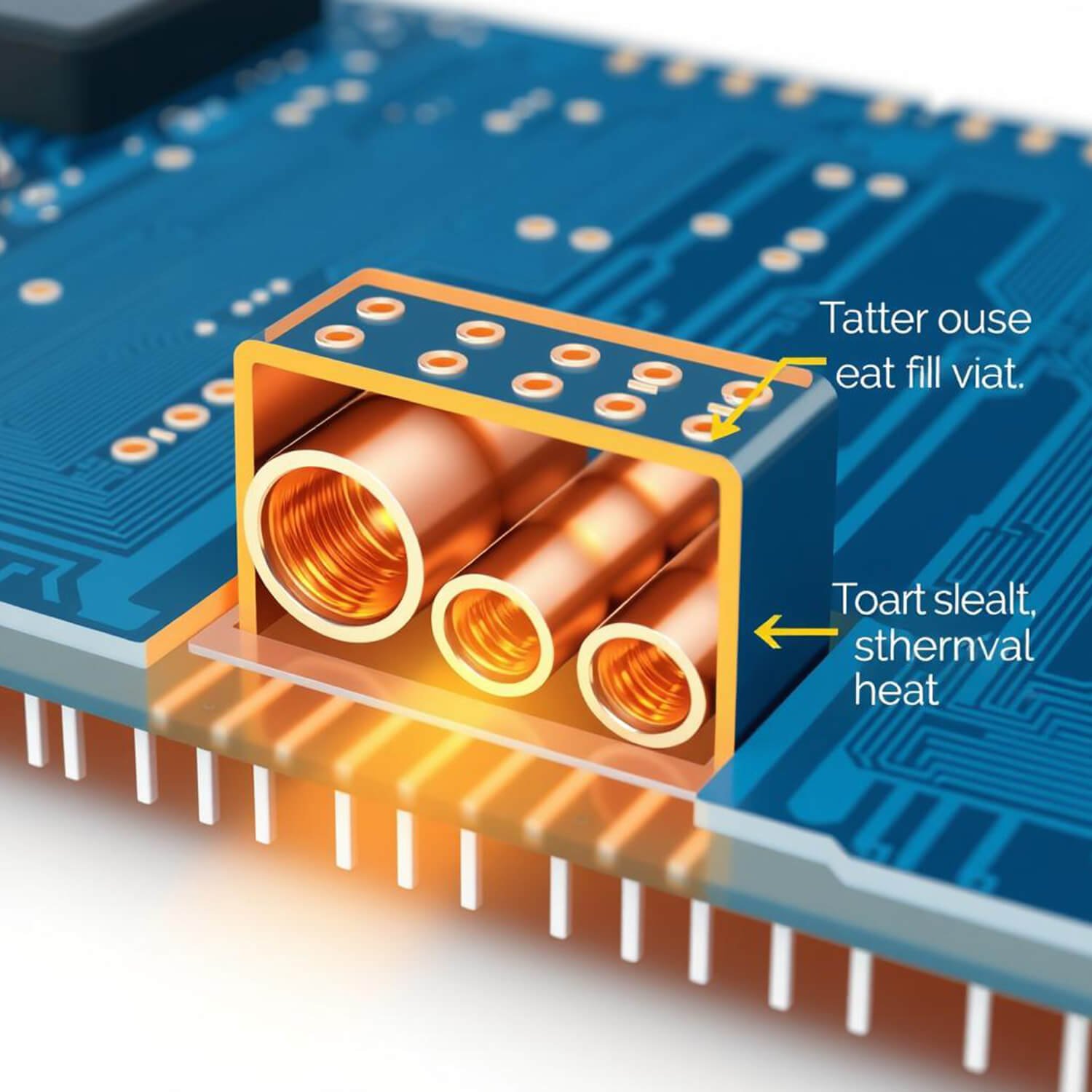 LED PCB Thermal Vias