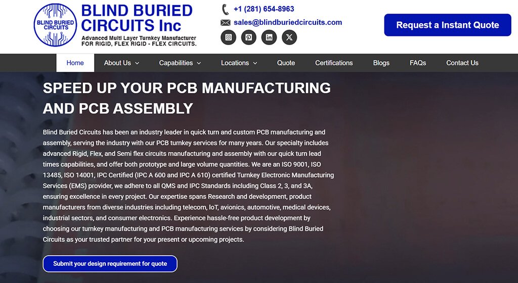 Blind Buried Circuits