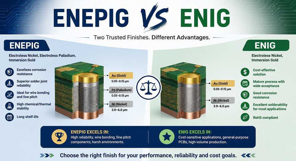 ENEPIG PCB Surface Finish ENEPIG VS ENIG