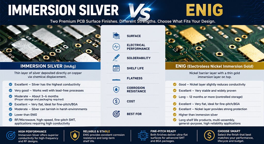Immersion Silver Immersion Silver vs ENIG