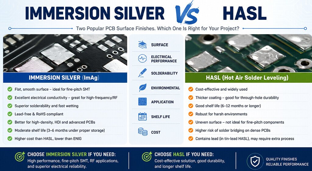 Immersion Silver Immersion Silver vs HASL