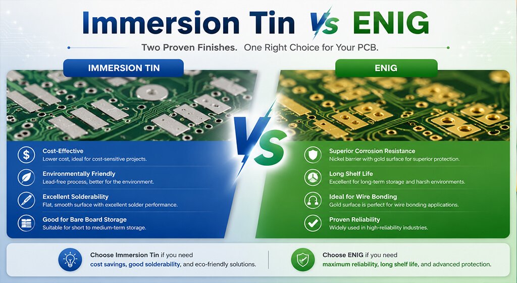 Immersion Tin PCB Immersion Tin vs ENIG