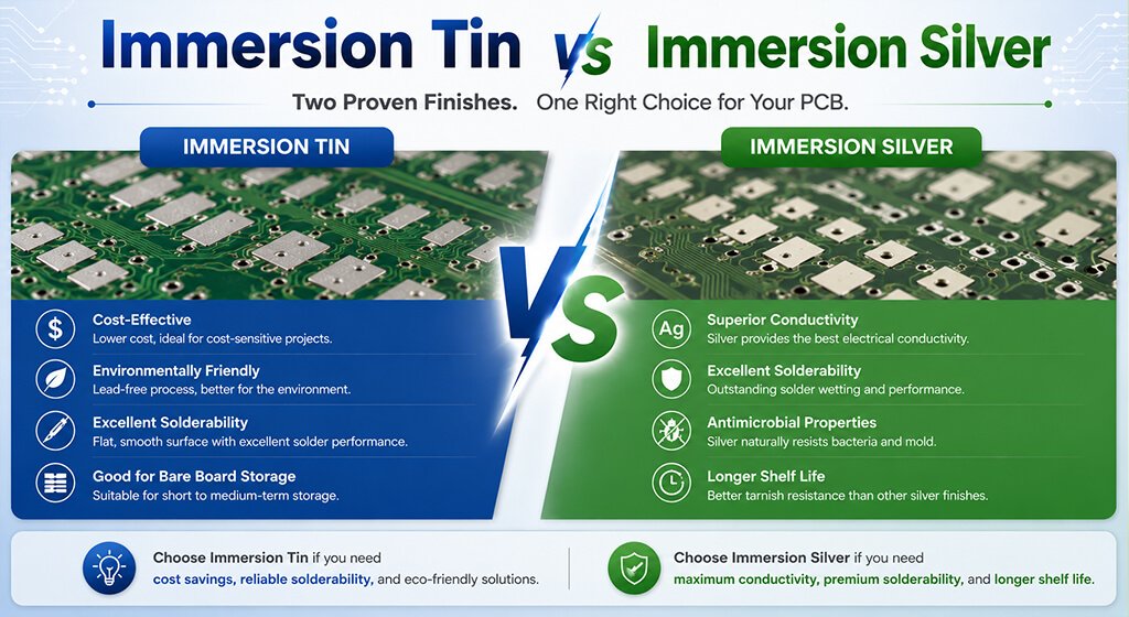Immersion Tin PCB Immersion Tin vs Immersion Silver