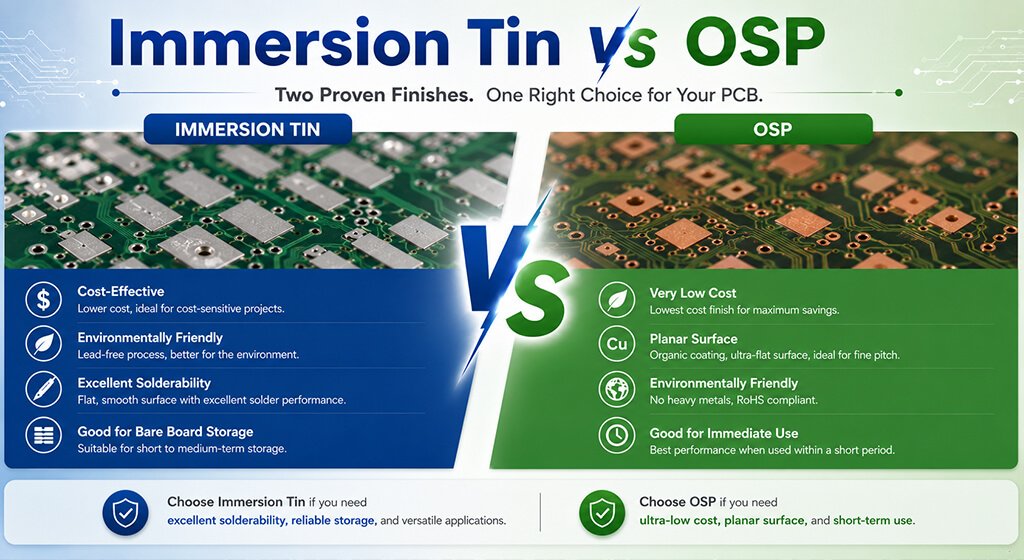 Immersion Tin PCB Immersion Tin vs OSP