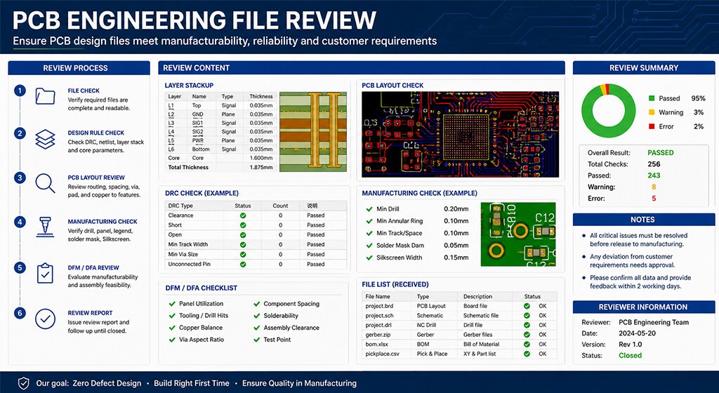 Multi-Layer PCB Manufacturer Engineering File Review