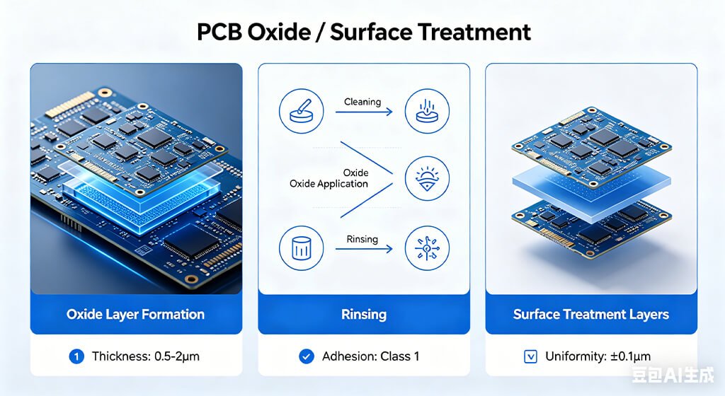 Multi-Layer PCB Manufacturer Oxide Surface Treatment