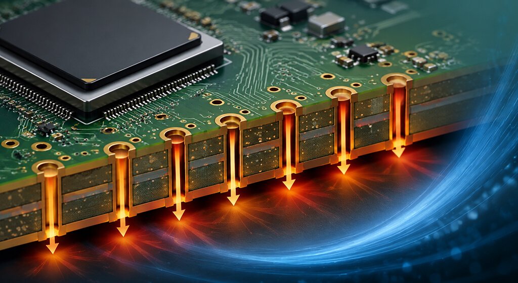 PCB Thermal Management Heat Transfer through Vias
