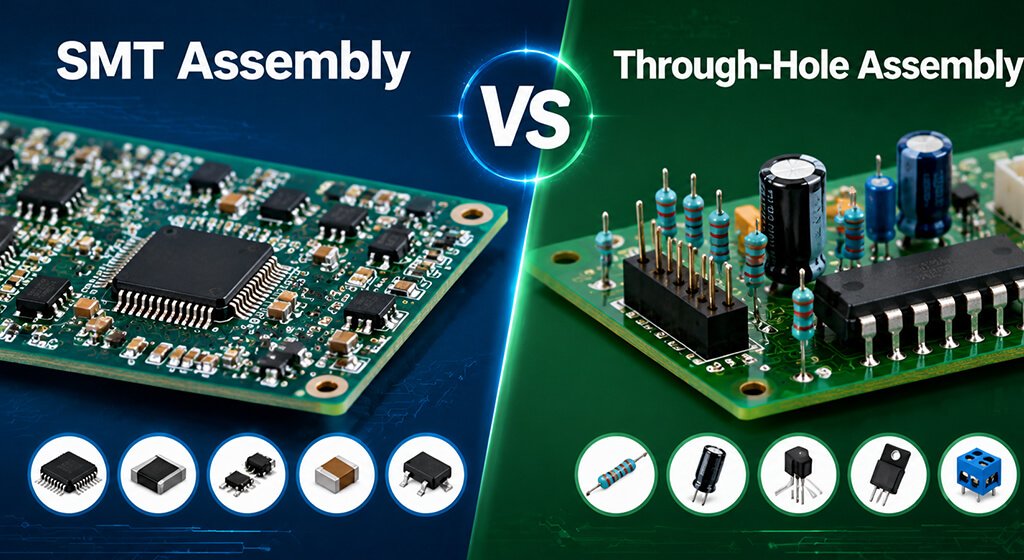 SMT Assembly vs Through-Hole Assembly Cost