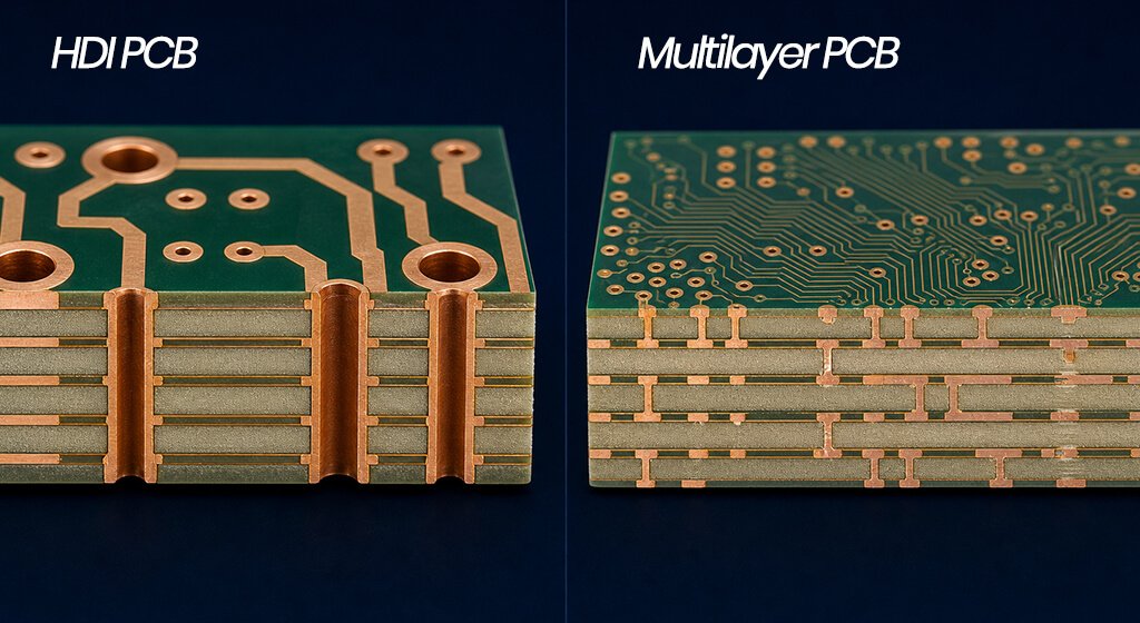 HDI PCB vs. Standard Multilayer PCB