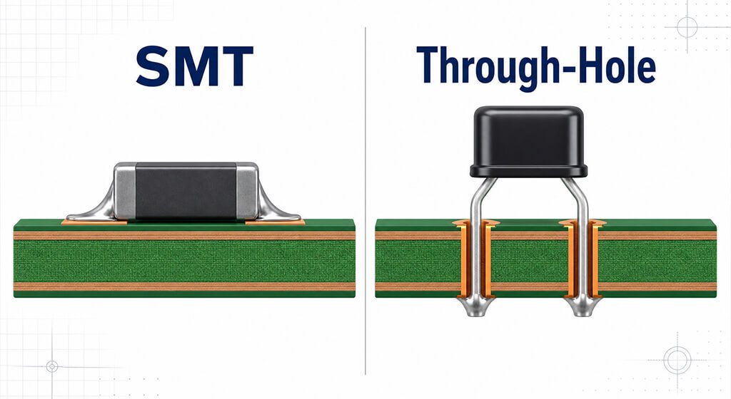 SMT Components Types, Packages, Selection, and PCB Assembly Considerations SMT vs. Through-Hole