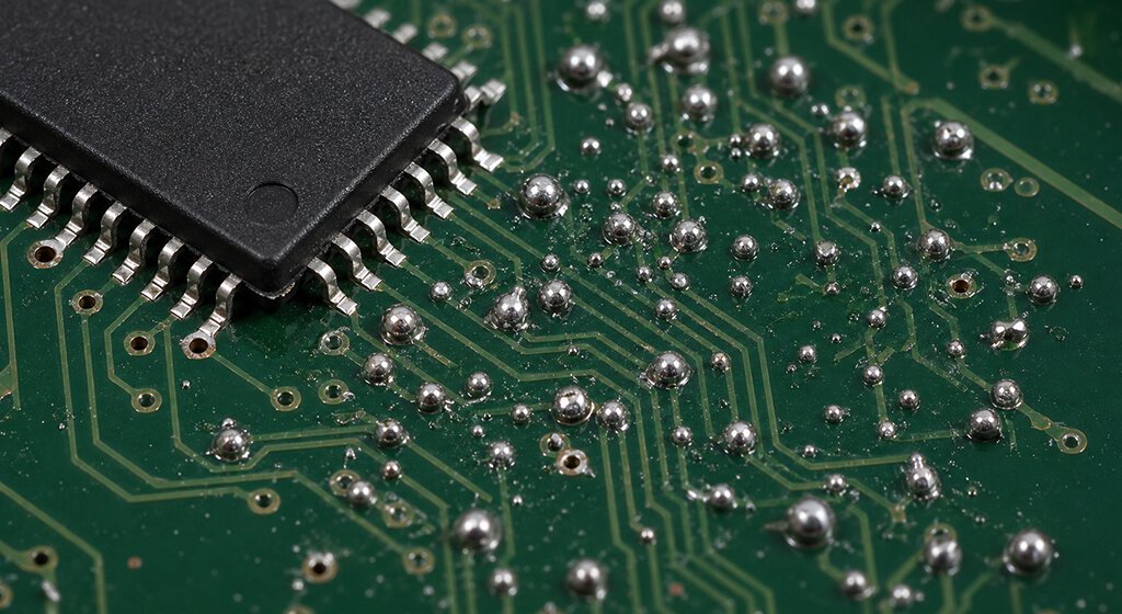 solder splash