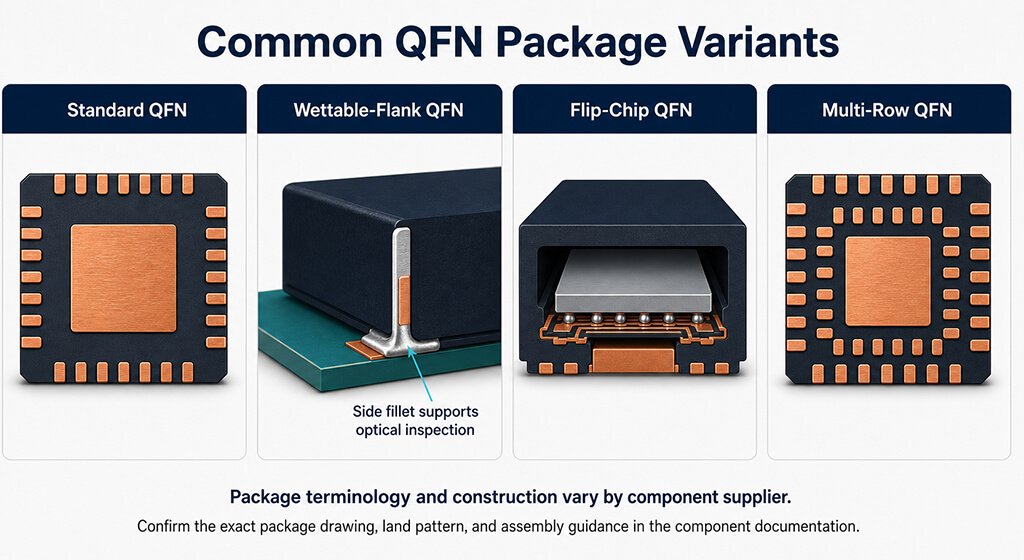 QFN Package common qfn package variants