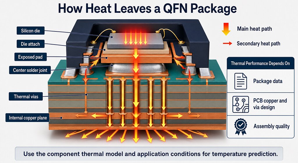 QFN Package qfn thermal path