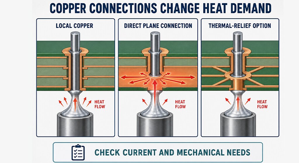 Selective Soldering DFM and Process Control selective soldering copper thermal mass