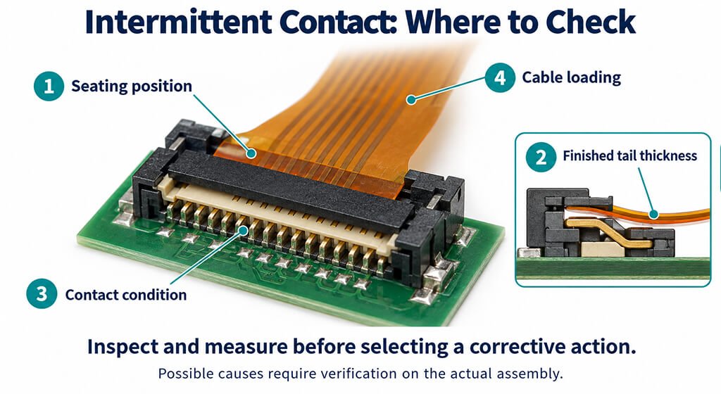 Troubleshoot Intermittent Contact and Flex Damage