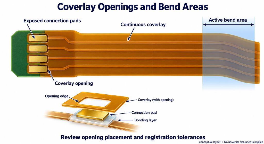 Rigid-Flex PCB Design Guide Materials, Stackups, Bend-Area Routing, and Reliability Coverlay and Adhesive Selection