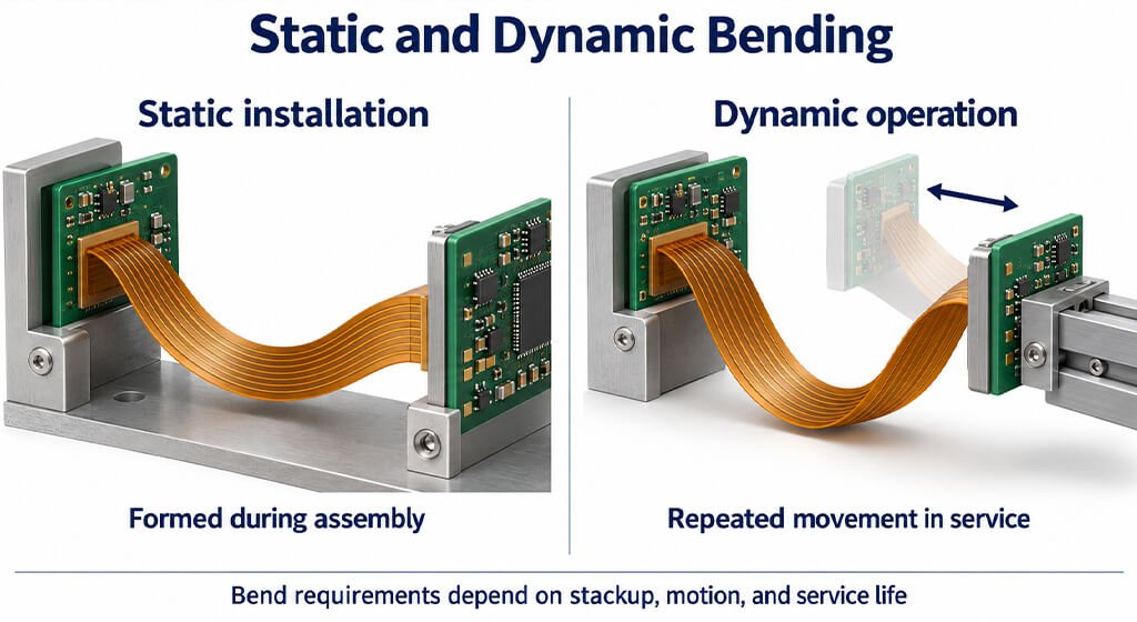 Rigid-Flex PCB Design Guide Materials, Stackups, Bend-Area Routing, and Reliability Define the Bending Conditions Before Layout